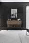 Hanah Home Luxe Cómoda Negro y Nogal